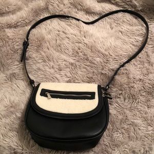 Express Black and white crossbody bag